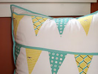 Bunting Pillow