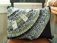 Ruffled Fan Pillow