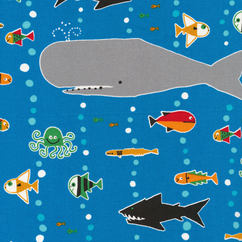 Sea Life :: Ed Emberley's Happy Drawing, Too from Cloud9 Fabrics