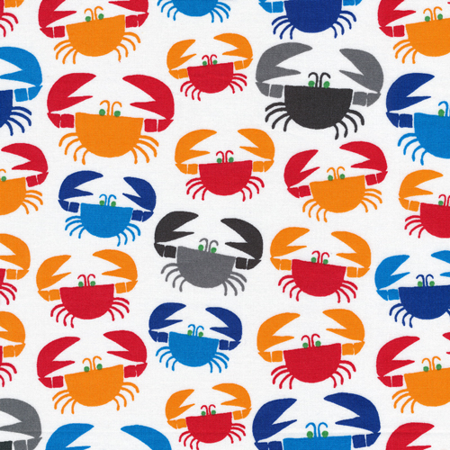 Crabs :: Ed Emberley's Happy Drawing, Too from Cloud9 Fabrics