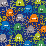 Octopus :: Ed Emberley's Happy Drawing, Too from Cloud9 Fabrics
