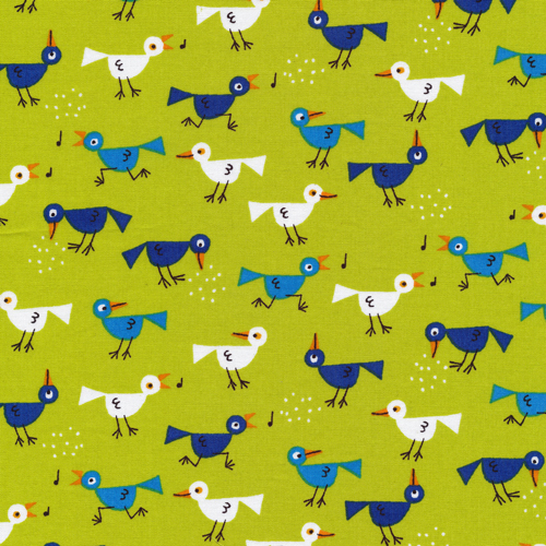 Birds :: Ed Emberley's Happy Drawing, Too from Cloud9 Fabrics