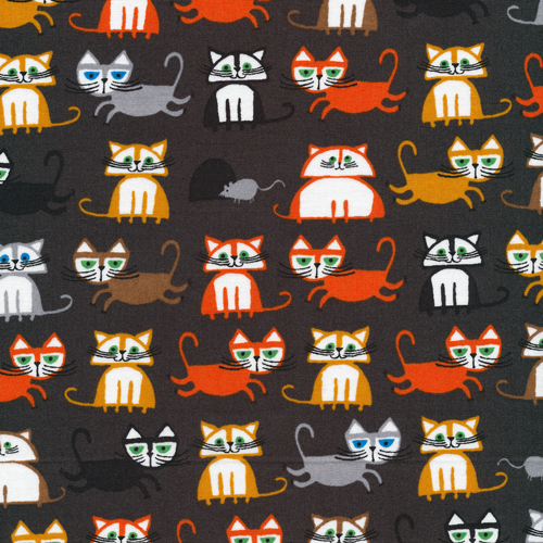 Cats :: Ed Emberley's Happy Drawing, Too from Cloud9 Fabrics