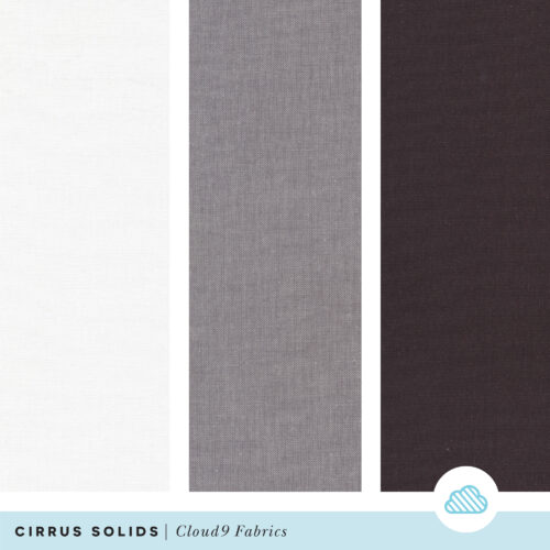 Cirrus Solids 100% organic cotton yarn dyed broadcloth fabric by Cloud9 Fabrics