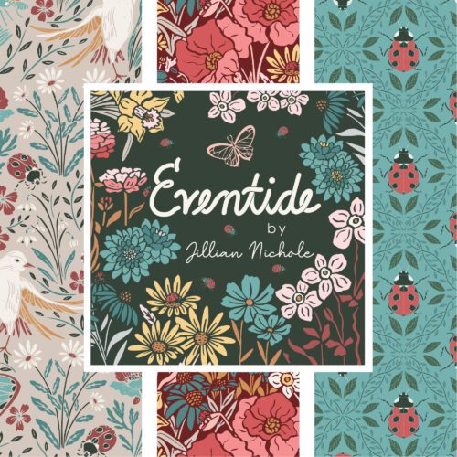 Eventide 100% organic cotton quilter's weight fabric by Jillian Anderson for Cloud9 Fabrics shipping in March 2025