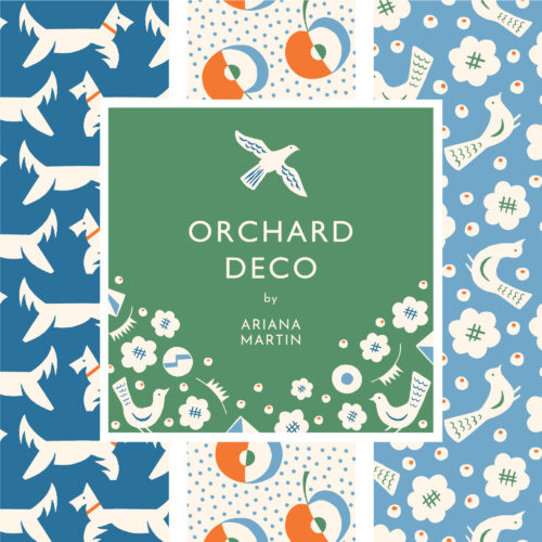 Orchard Deco 100% organic cotton quilter's weight fabric by Ariana Martin for Cloud9 Fabrics
