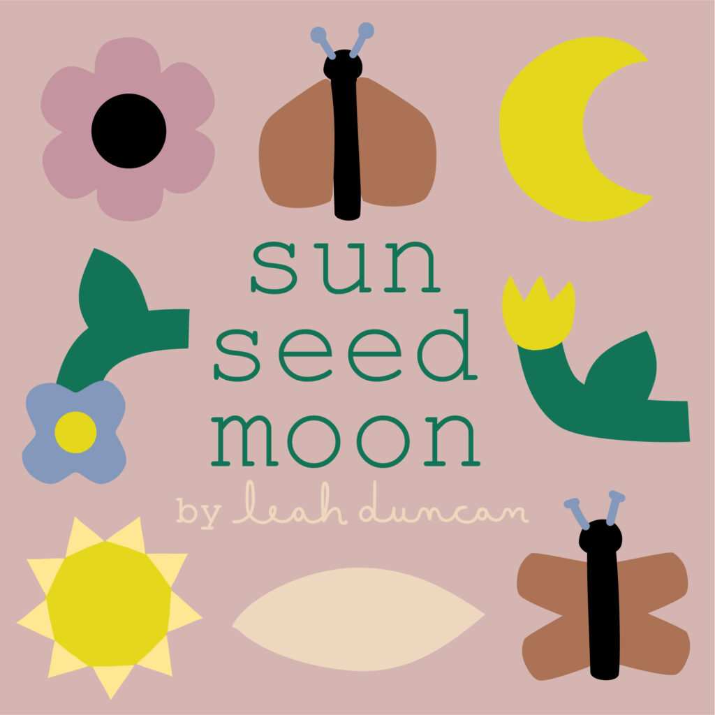 Sun Seed Moon 100% organic cotton batiste fabric by Leah Duncan for Cloud9 Fabrics shipping in March 2025