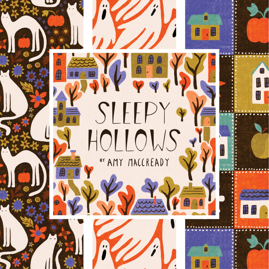 Sleepy Hollows 100% organic cotton quilter's weight fabric by Amy MacCready for Cloud9 Fabrics shipping May 2025