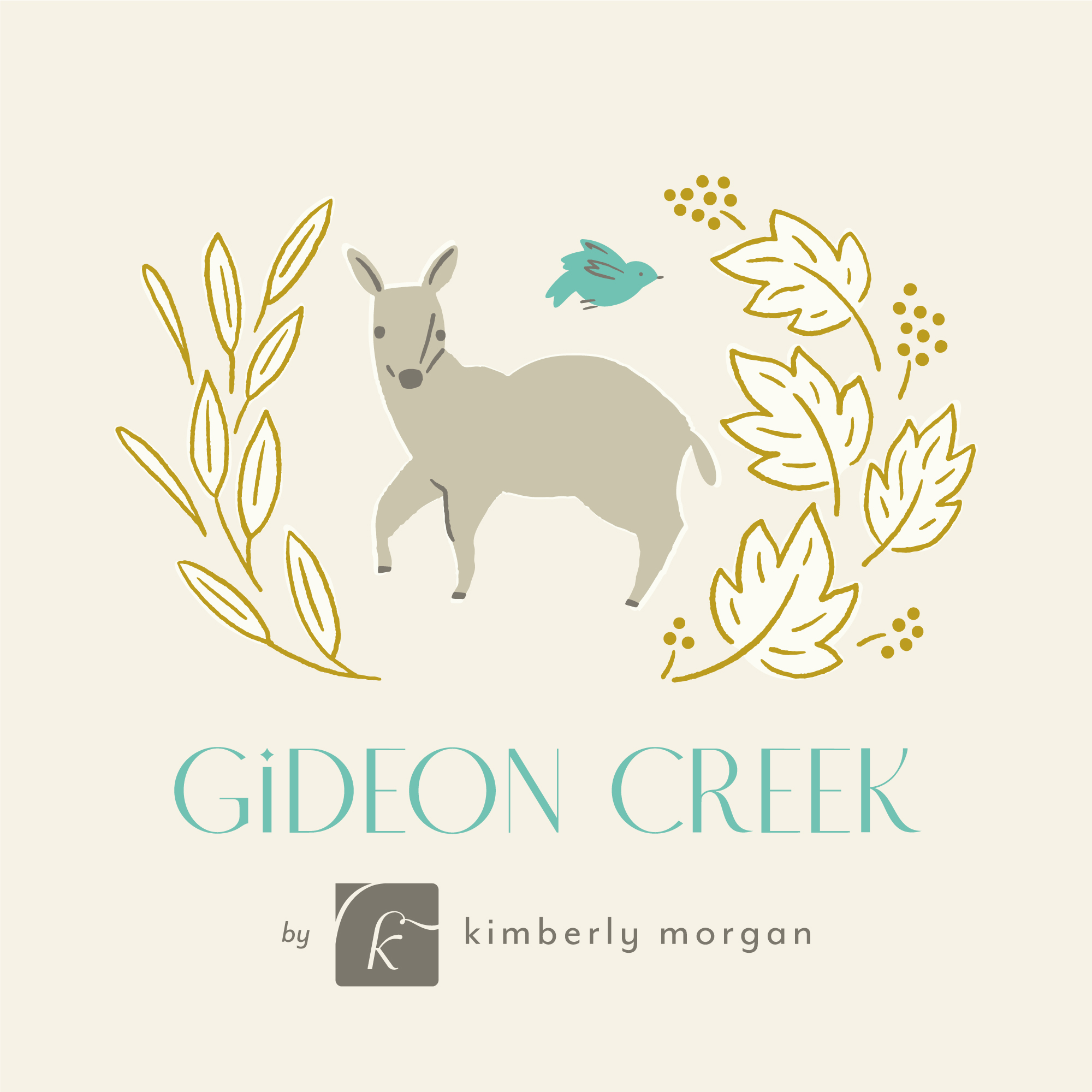 Gideon Creek 100% organic cotton quilter's weight fabric by Kimberly Morgan for Cloud9 Fabrics