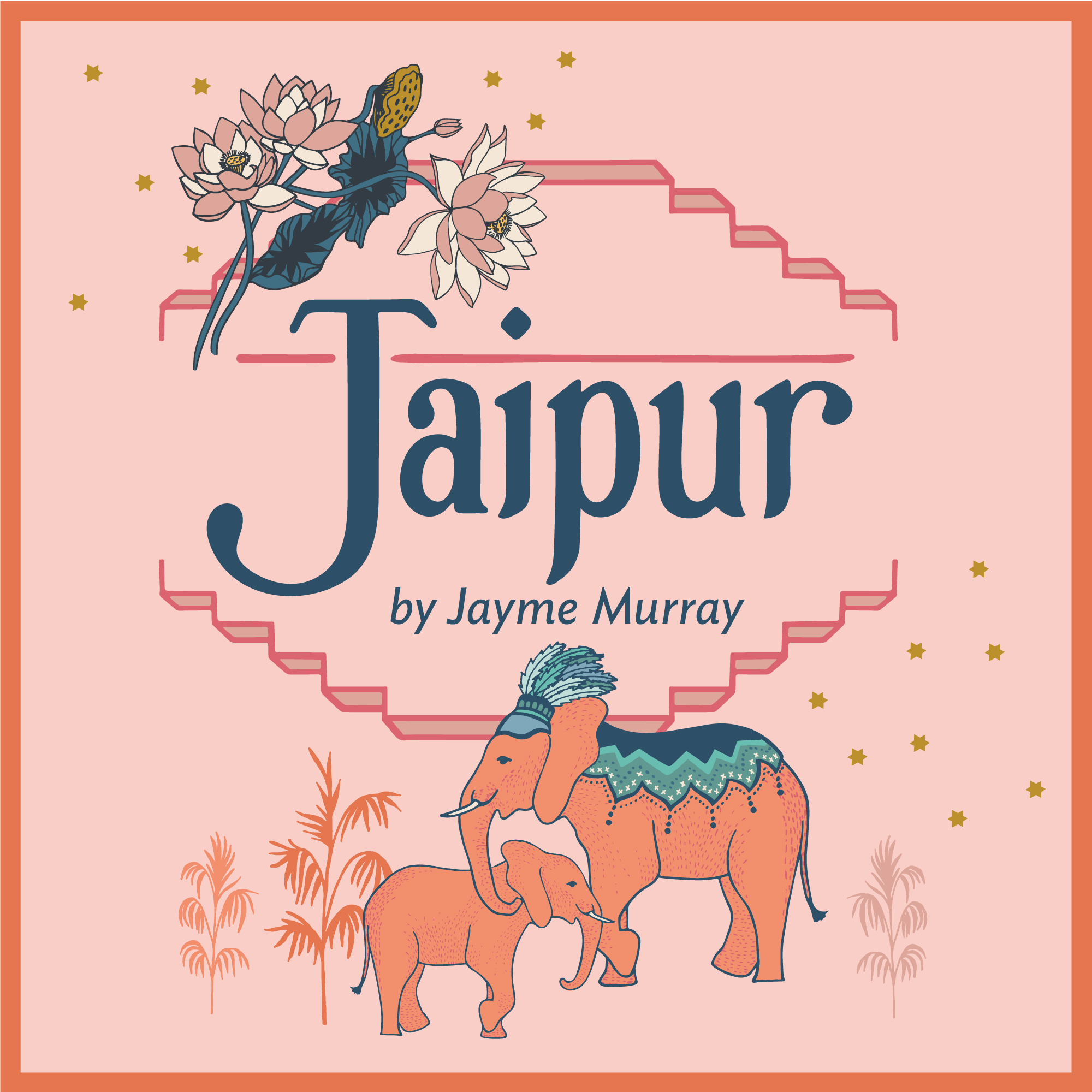 Jaipur 100% organic cotton quilter's weight fabric by Jayme Murray for Cloud9 Fabrics